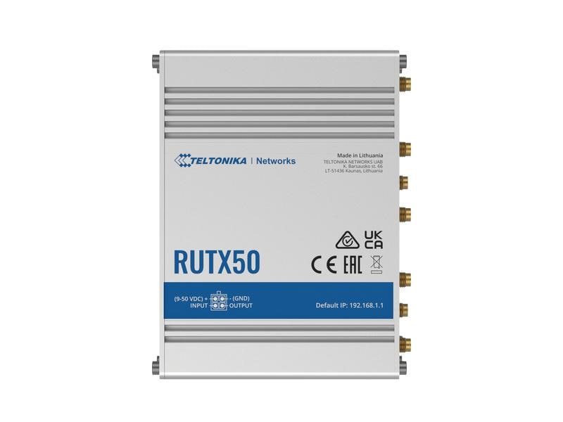 Teltonika LTE-Industrierouter RUTX50 5G, WiFi-5, 5x GE LAN RUTX50 Industrierouter 5G/LTE