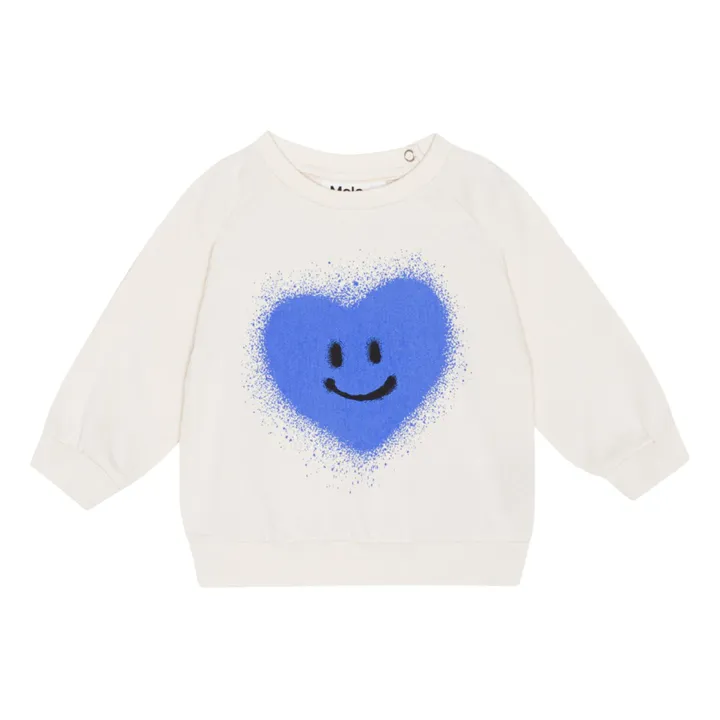 Molo Sweat Disc Cœur Coton Bio | Ecru