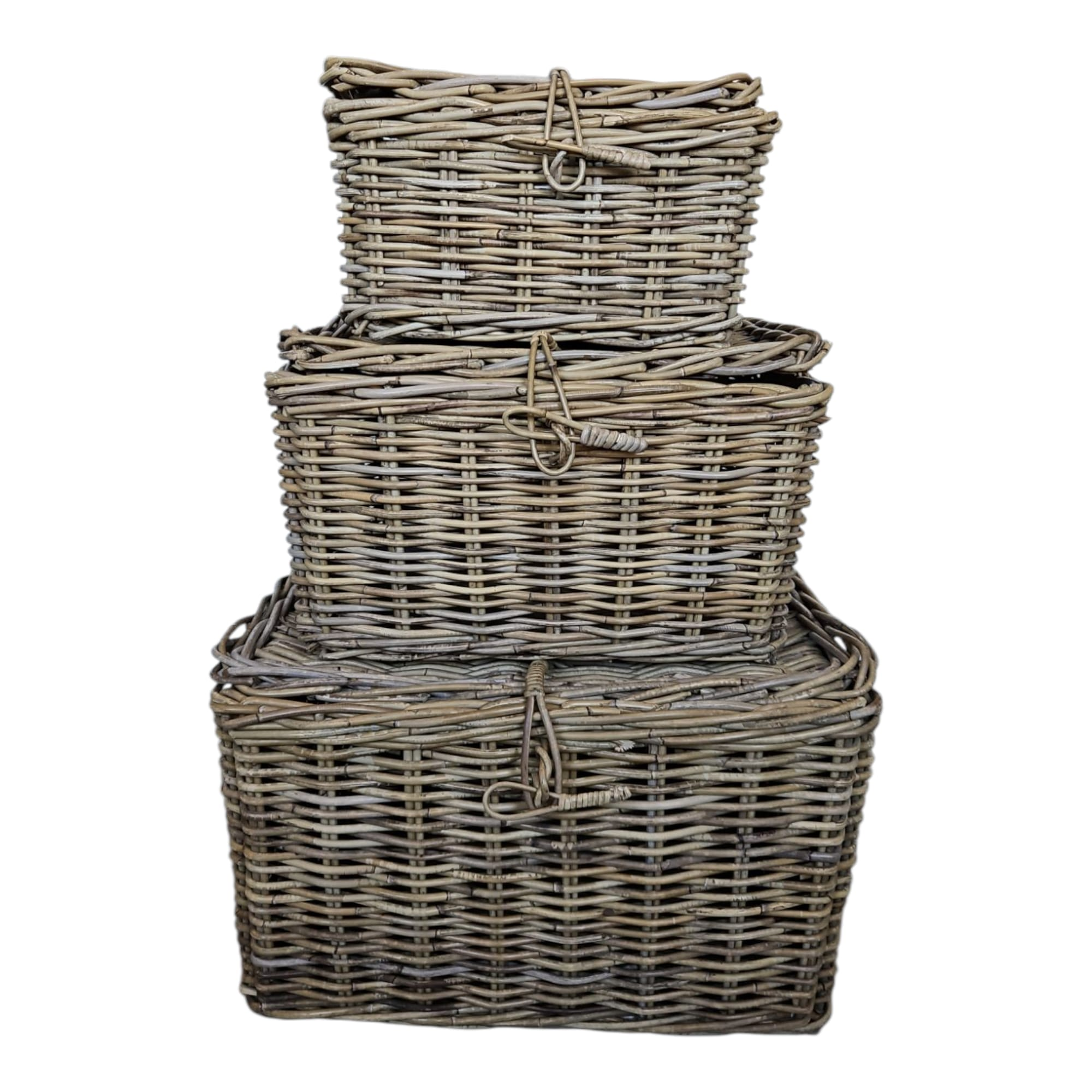 Interieurdirekt Rieten Opbergmand Esra - Set van 3