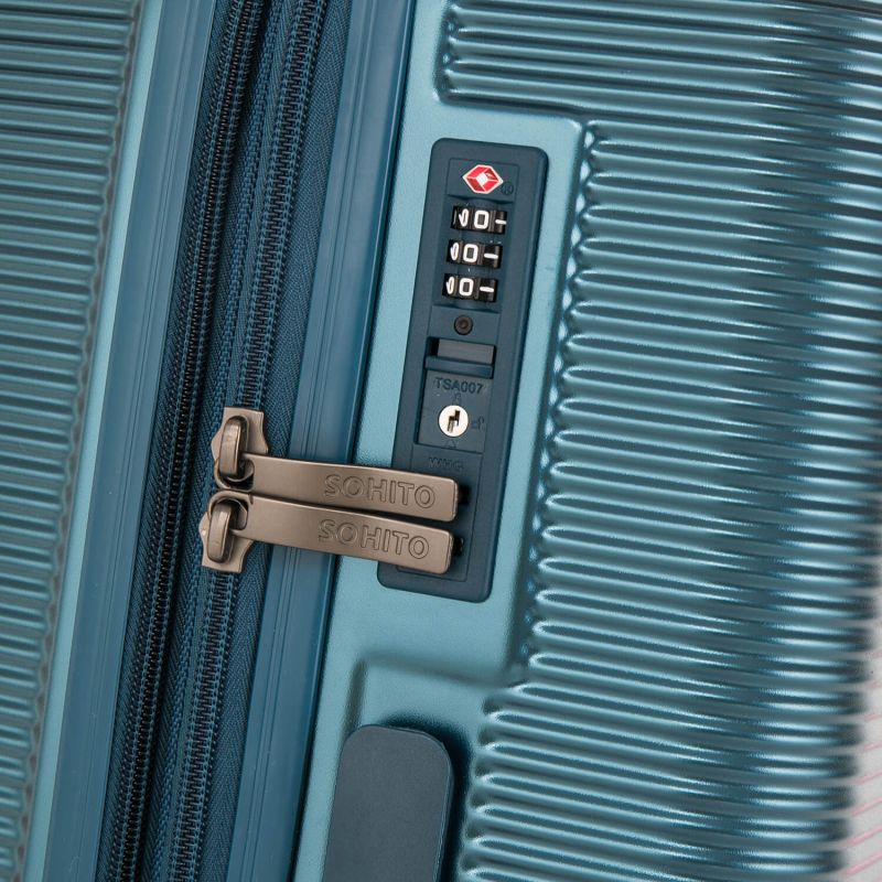 Valise rigide Tori Extensible 77 cm Bleu