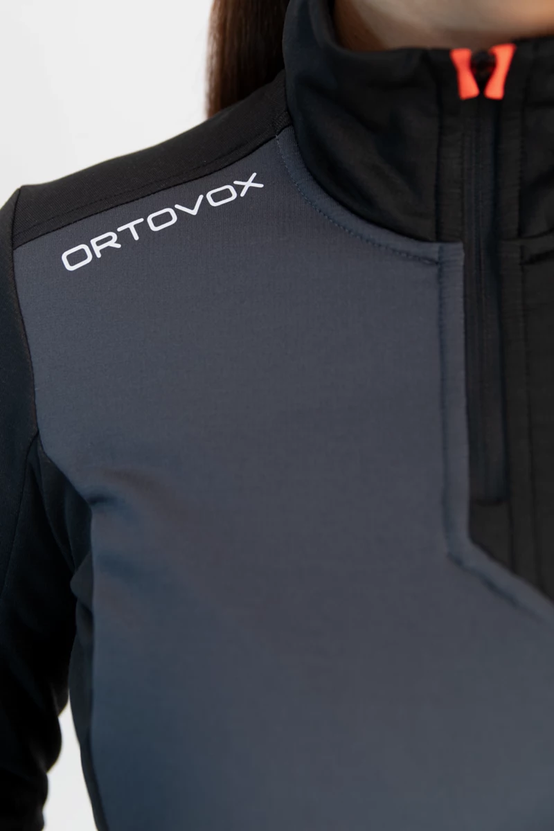 Ortovox Fleece Light Zip Neck Damen Midlayer