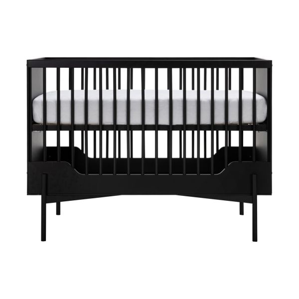 Kidsmill Boutique Babykamer Zwart Mat | Bed 60 x 120 cm   Commode   Kast 2-Deurs