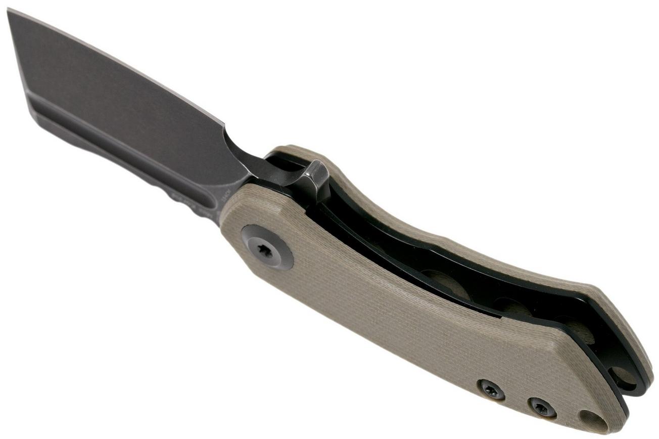 Kansept Mini Korvid T3030A2 Black, Sand G10 zakmes, Justin Koch design