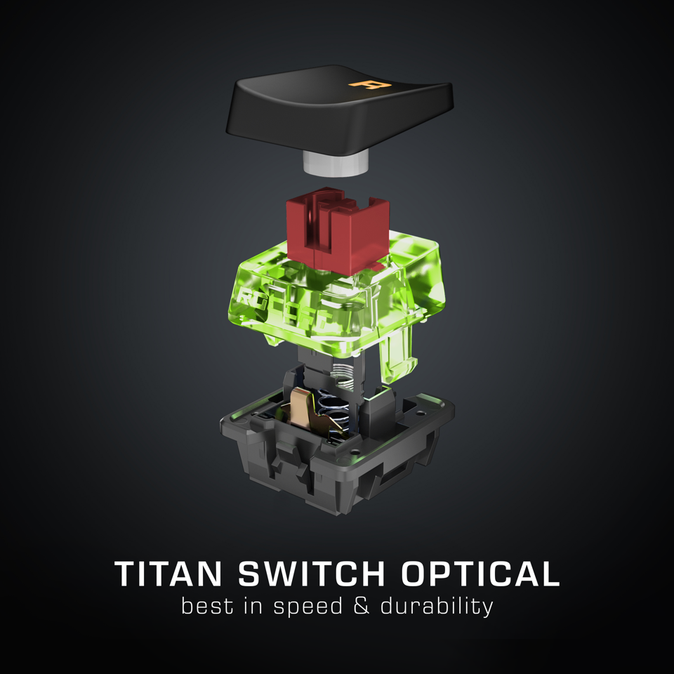 Roccat - Vulcan Pro TKL - Linear Red switch Gaming Tastatur (Nordic Layout)