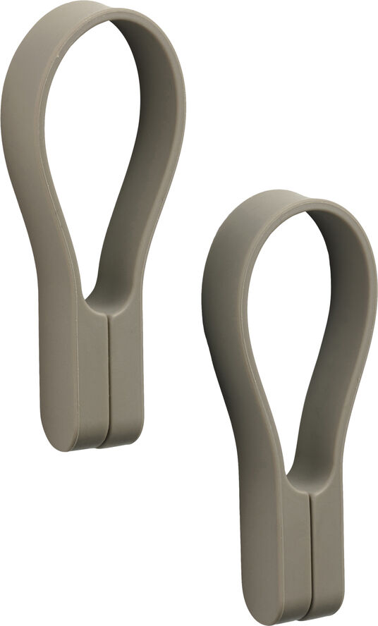 Zone Håndklædestrop Loop magnet 2 stk. Taupe Taupe