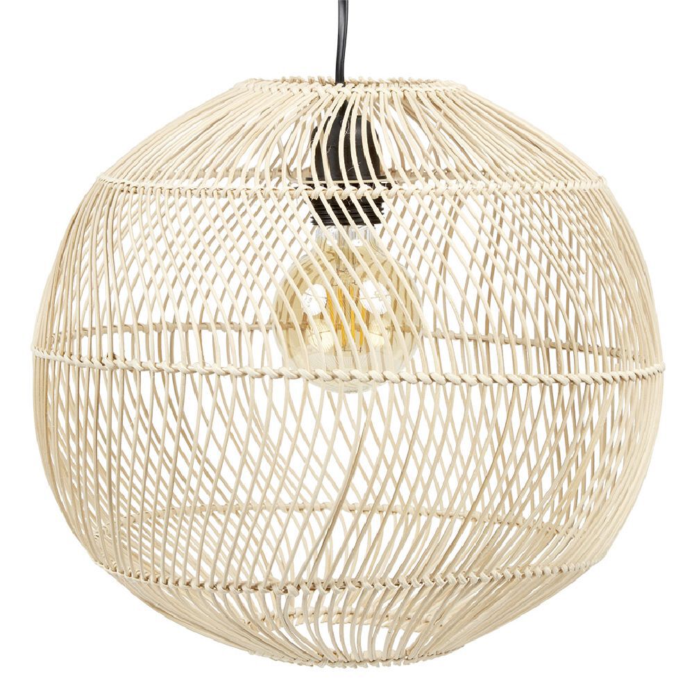 Suspension boule en rotin Ø33cm