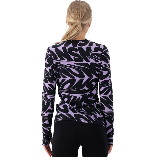 T-shirt thermique MONS ROYALE W CASCADE MERINO FLEX 200 LS SIGNAL LOST LUPIN