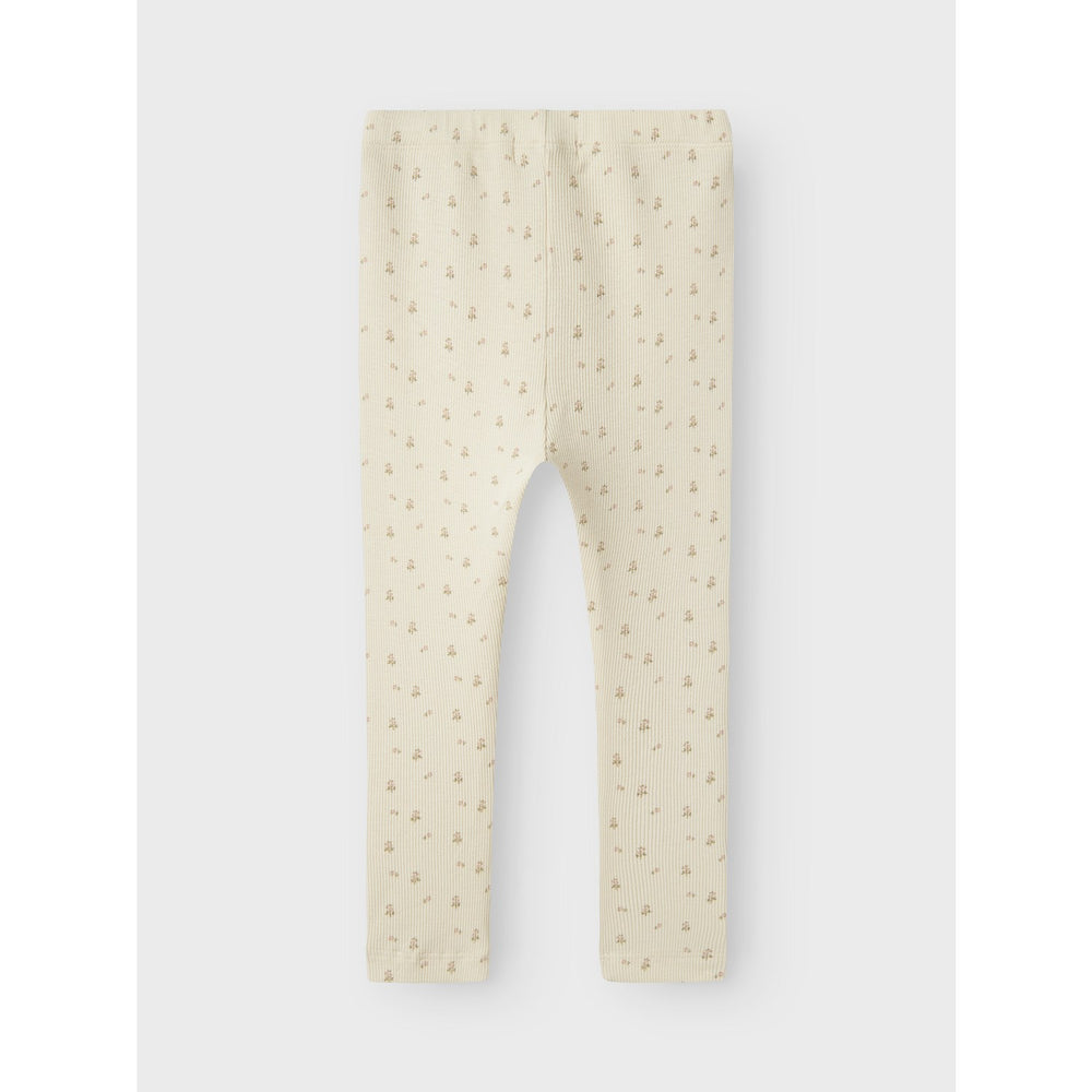 Køb Lil'Atelier Turtledove Flower Gago Slim Leggings Noos