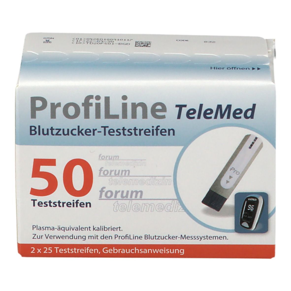 ProfiLine TeleMed Blutzucker-Teststreifen