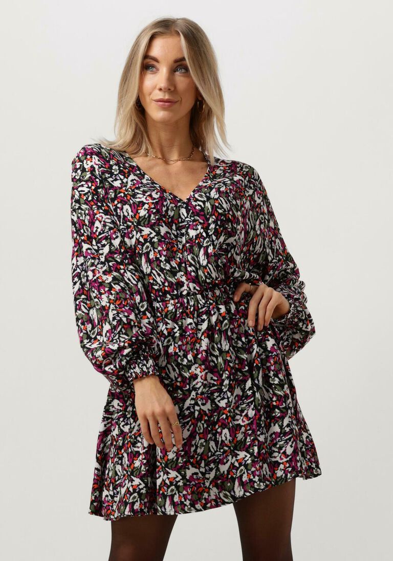 ALIX THE LABEL multi alix the label mini jurk ladies woven blurry flower wrap dress