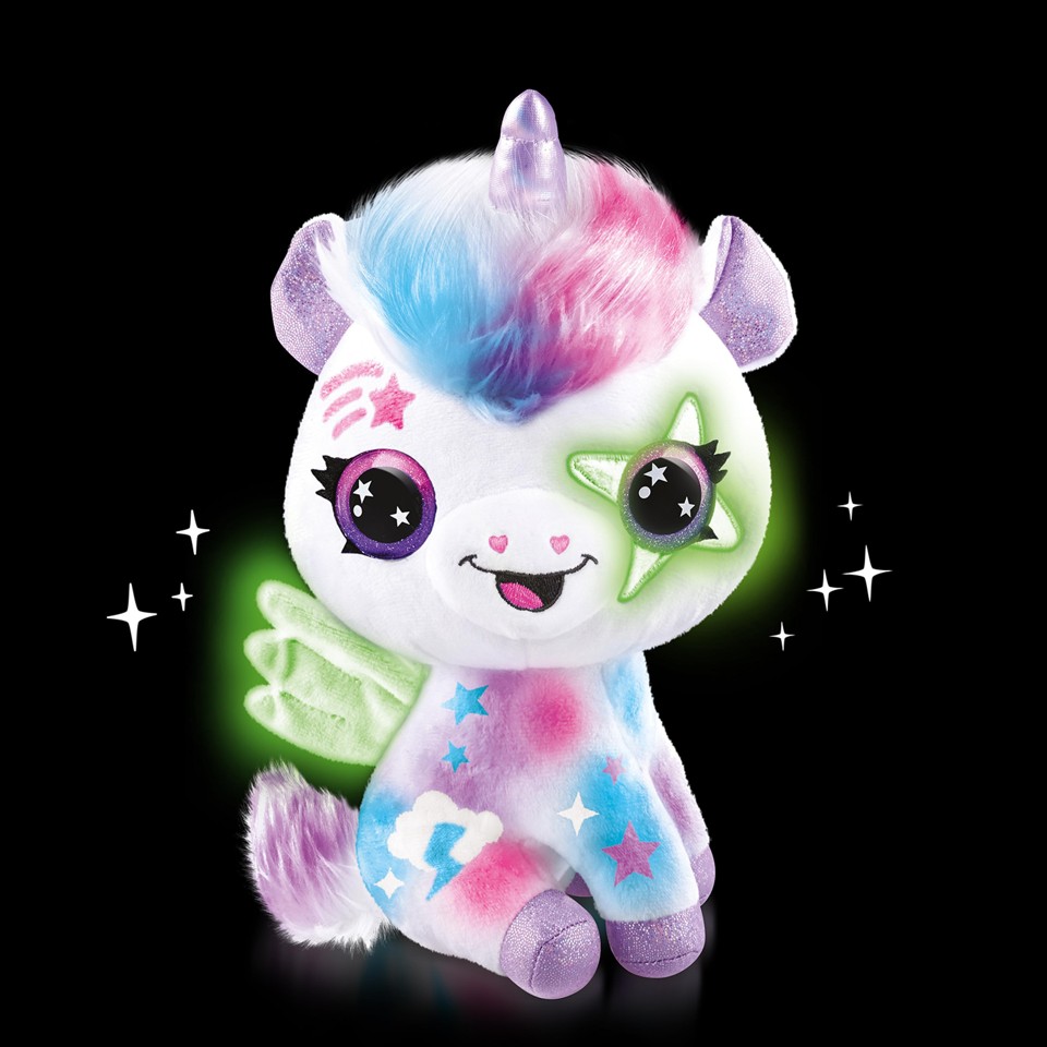 Airbrush Plush - Enhjørning Lyser i Mørke