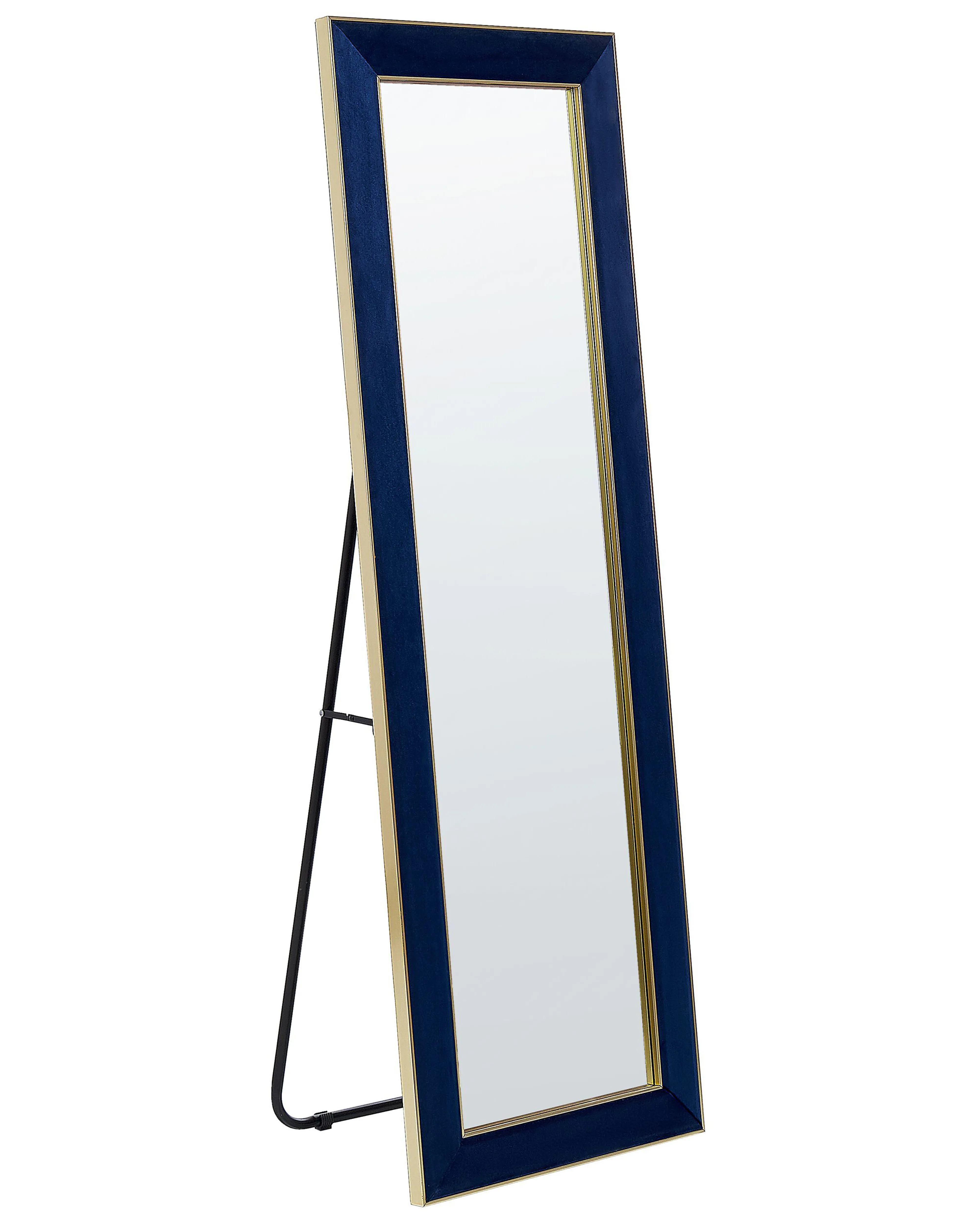 Staande spiegel LAUTREC 150 cm Fluweel Marineblauw