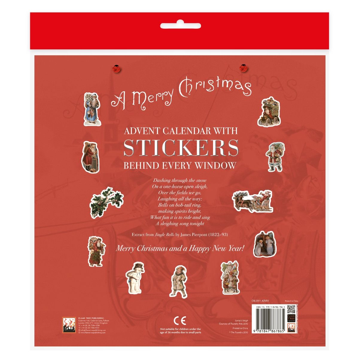 Santa's Sleigh Advent Calendar (With Stickers) (Calendar)