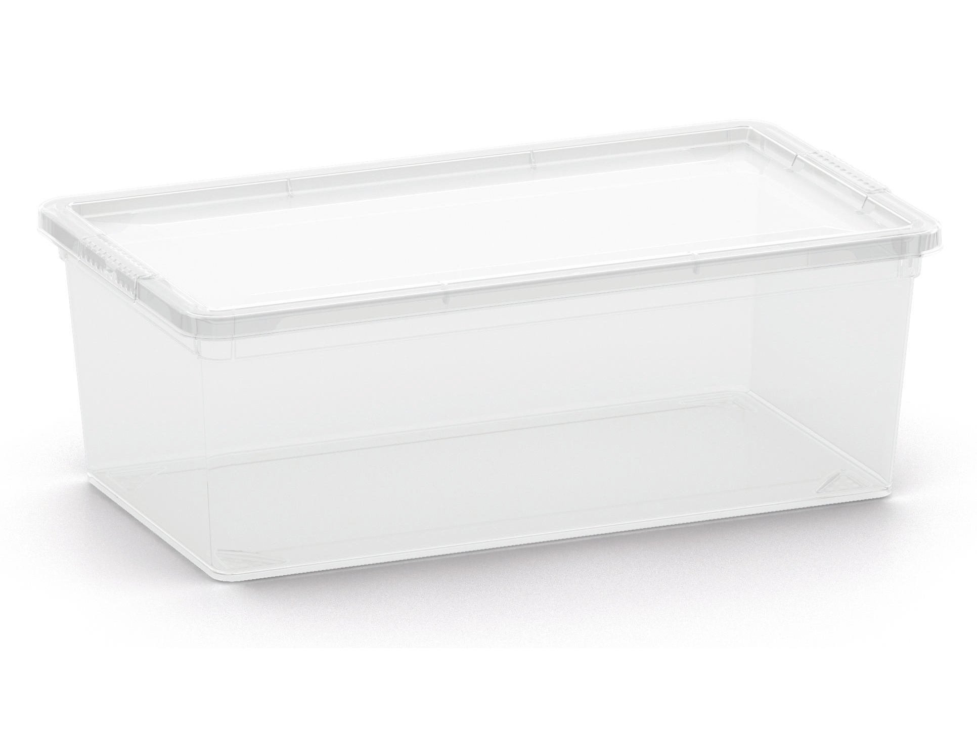 CAIXA PARA ARRUMAÇÃO TRANSPARENTE POLEGAR 6L 35.5X19X12CM
