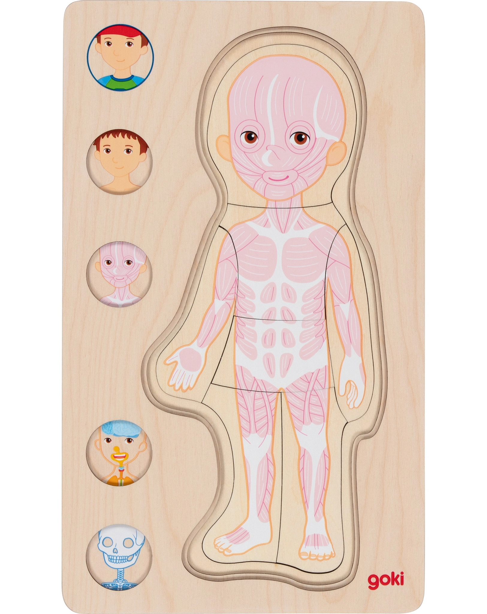 Schichtenpuzzle JUNGE aus Holz