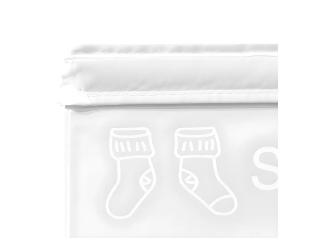 Boite pour dressing à couvercle Socks Blanc - SPACE