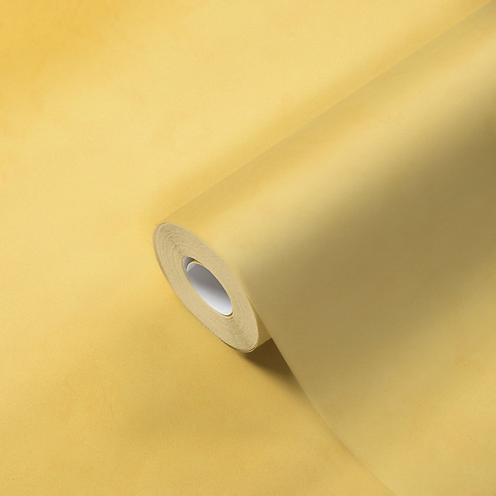 Papier peint Vinyle Intissé GoodHome Izier ocre