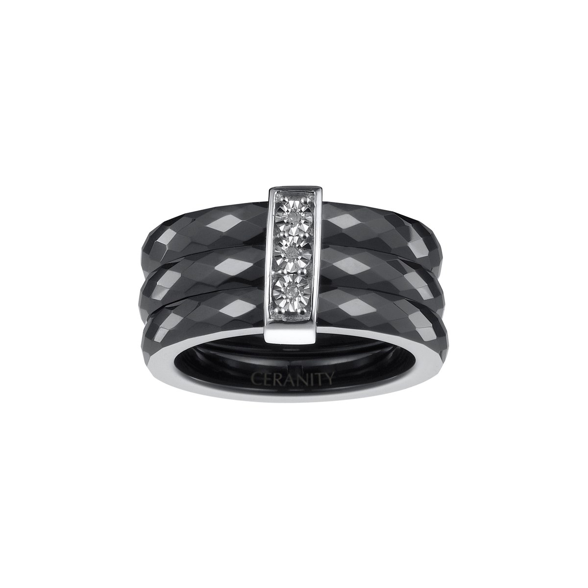 Bague en Argent avec diamant blanc
