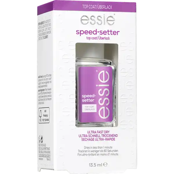 Set Überlack top coat speed setter + Isana Nagellackentferner Pads