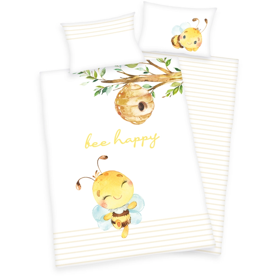 babybest® Bettwäsche Biene Happy 100x135 cm