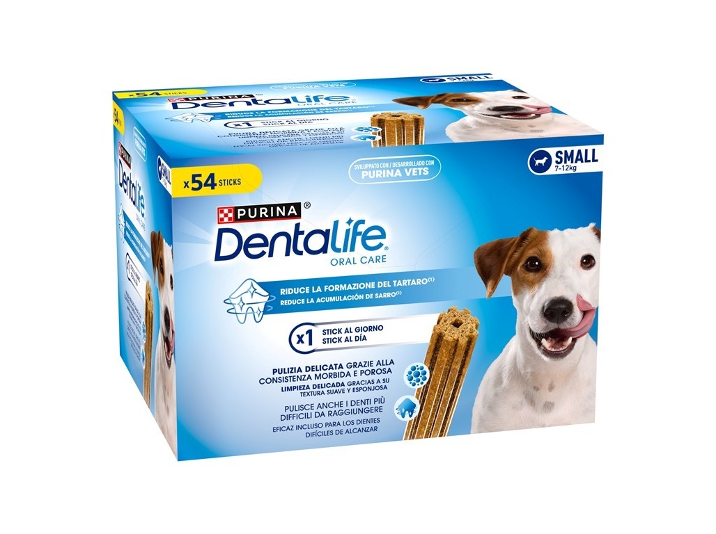 SNACK PARA CÃO DENTALIFE PURINA RAÇA PEQUENA 882G 54 UNIDADES