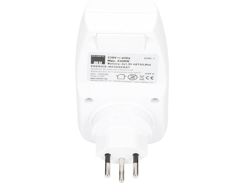 Max Hauri Energie-Messgerät EMR-1 220-240 V, max. 2300W Digitales Energiemessgerät