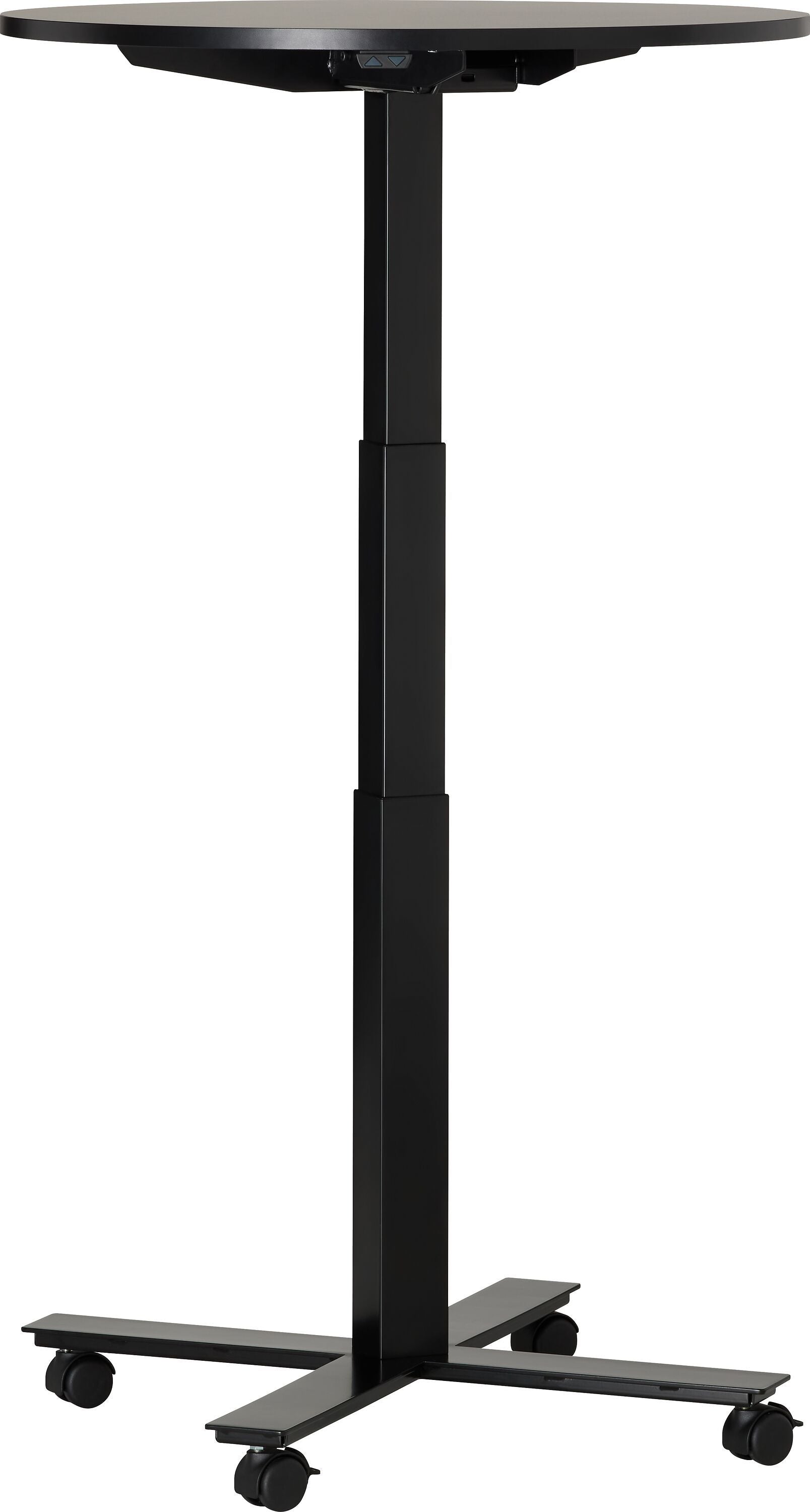 FLEXCUBE Besprechungstisch höhenverstellbar - Schwarz / H: 66.5 cm