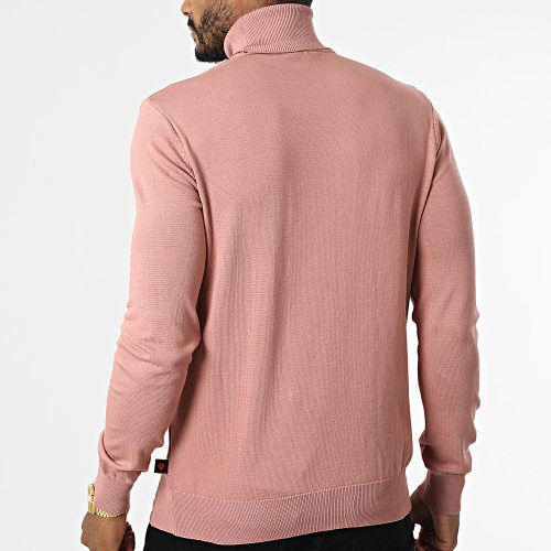 Pull Col Roulé AVR-176 Rose