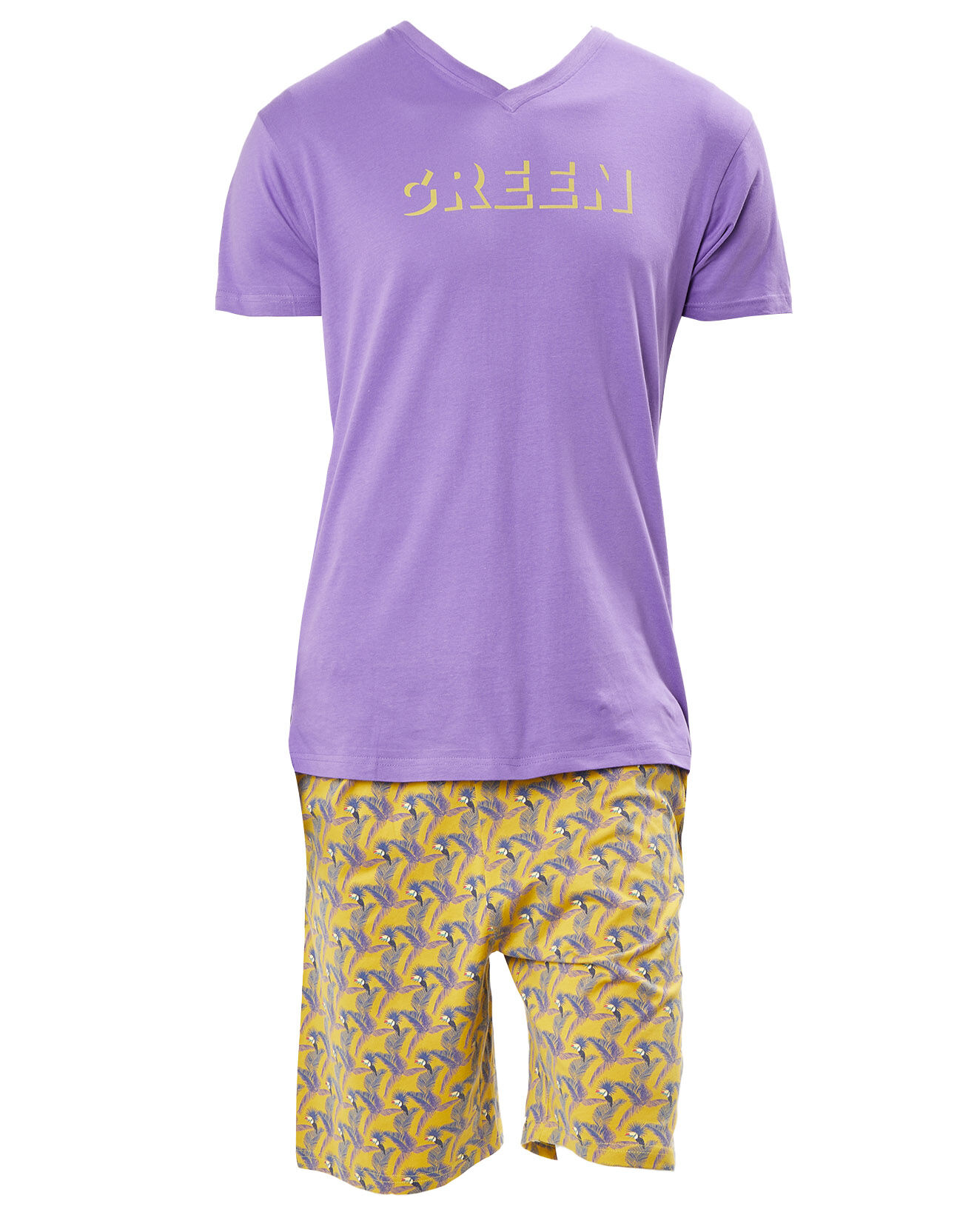 Arthur Pyjama imprimé violet/jaune
