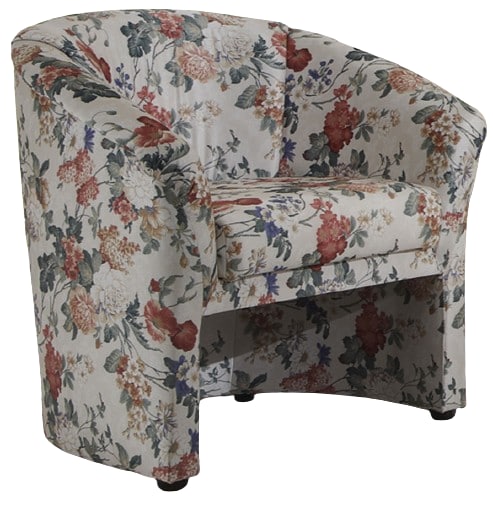 Sessel mit Blumenmuster 78 x 77 cm mehrfarbig