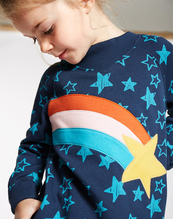 Sweatshirt RAINBOWSTARS in blau