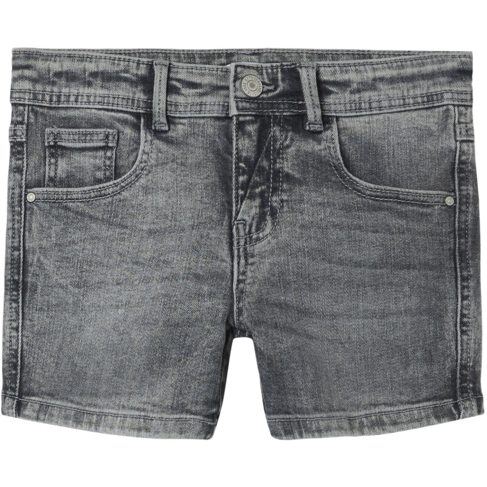 Køb Name It Light Grey Denim Salli Slim Denim Shorts Noos
