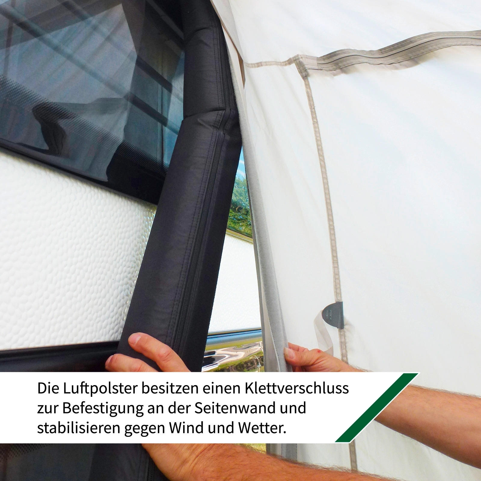 DWT Space Air HQ 320 XL aufblasbares Luftvorzelt Anbauhöhe 265 - 280 cm