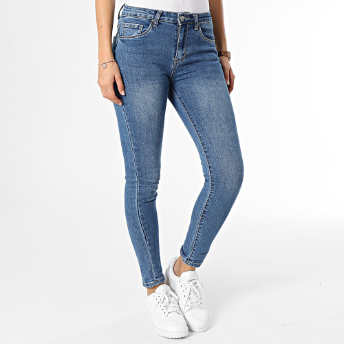 Jean Slim Femme Bleu Denim