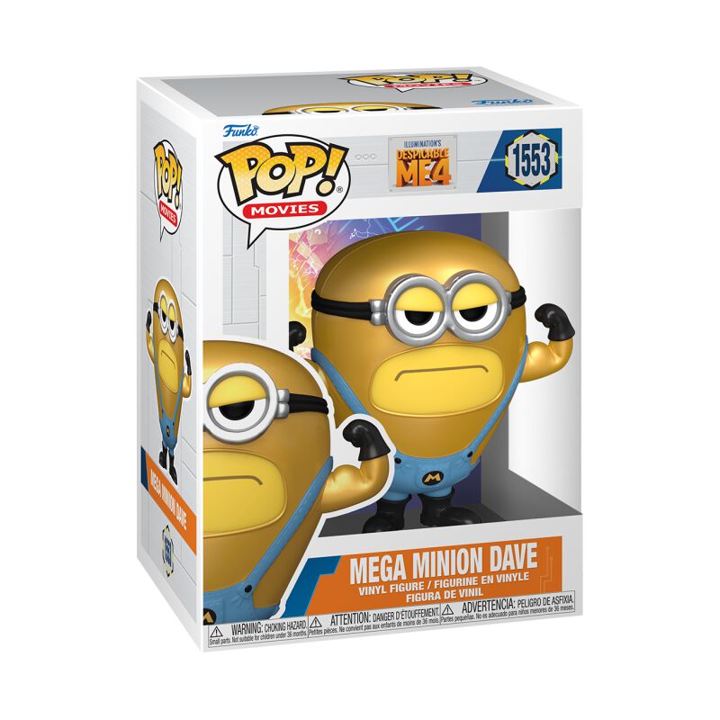 Moi, Moche et Méchant 4 - Méga Minion Dave - Funko Pop! n°1553 | Les Minions Funko Pop!