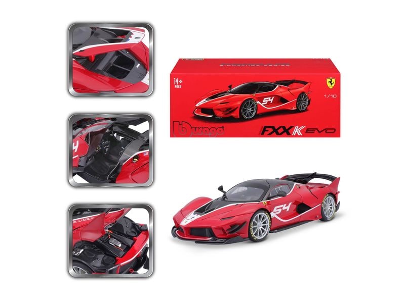 BBurago Ferrari Signature FXX-K EVO Rot 1:18 Sammlermodell im Massstab 1:18