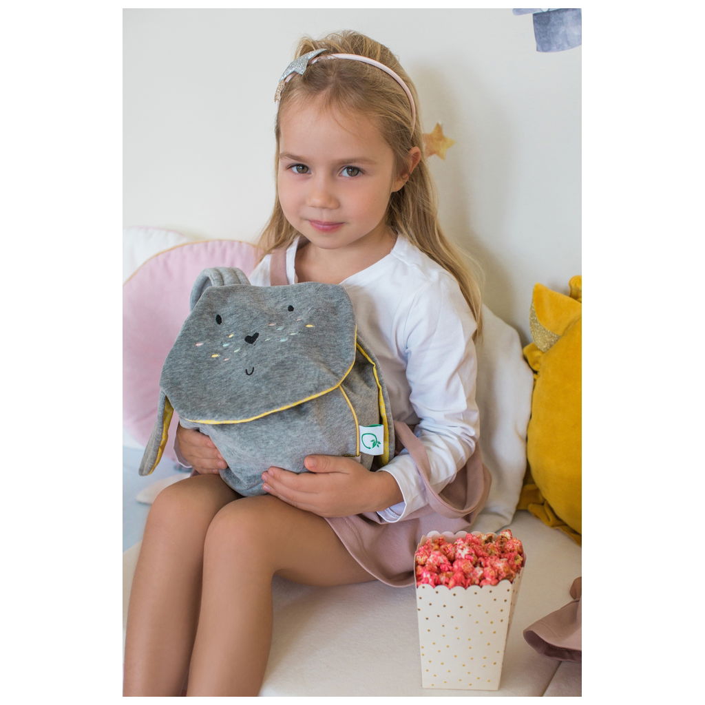 WigiWamaWigiWama   Samt Kinderrucksack Hase