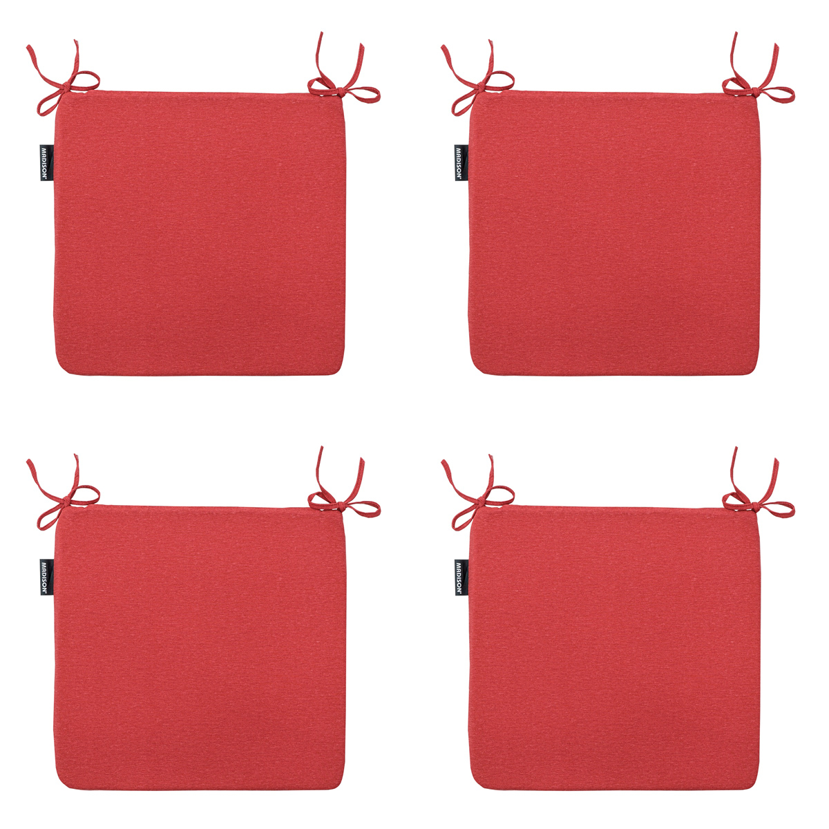 Madison Panama brick red Zitkussen - Set van 4