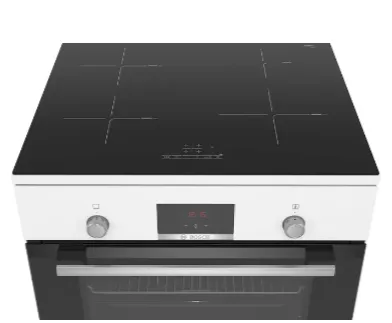 Bosch Serie | 4 HLN39A020 - Komfur - fritstående - bredde: 60 cm - dybde: 60 cm - højde: 90 cm - med selv-rengøring - hvid