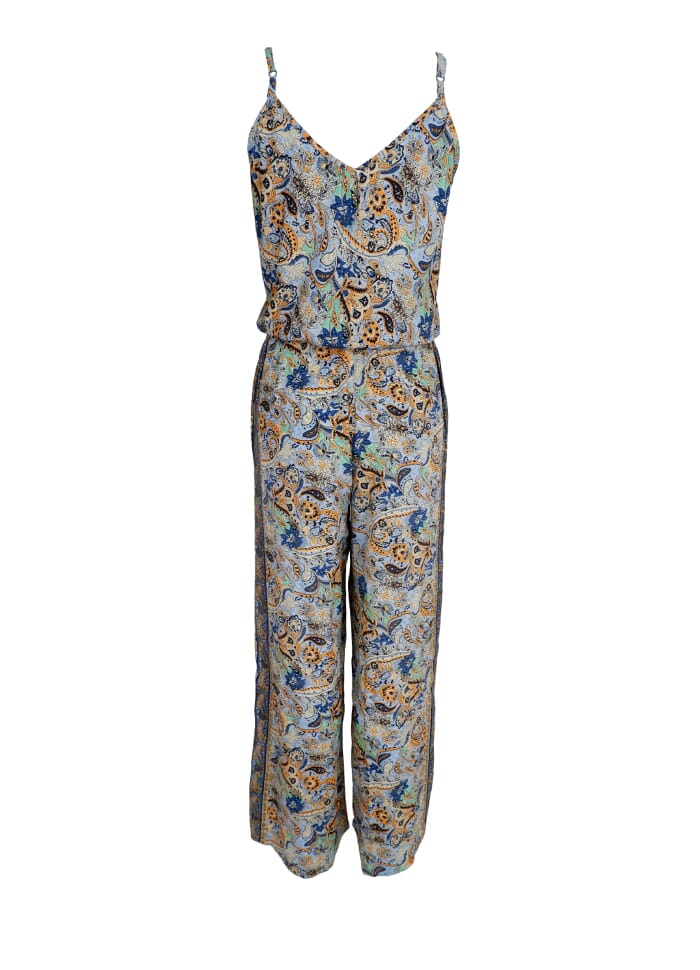 Black Colour Bcluna Ella Jumpsuit botanical blue
