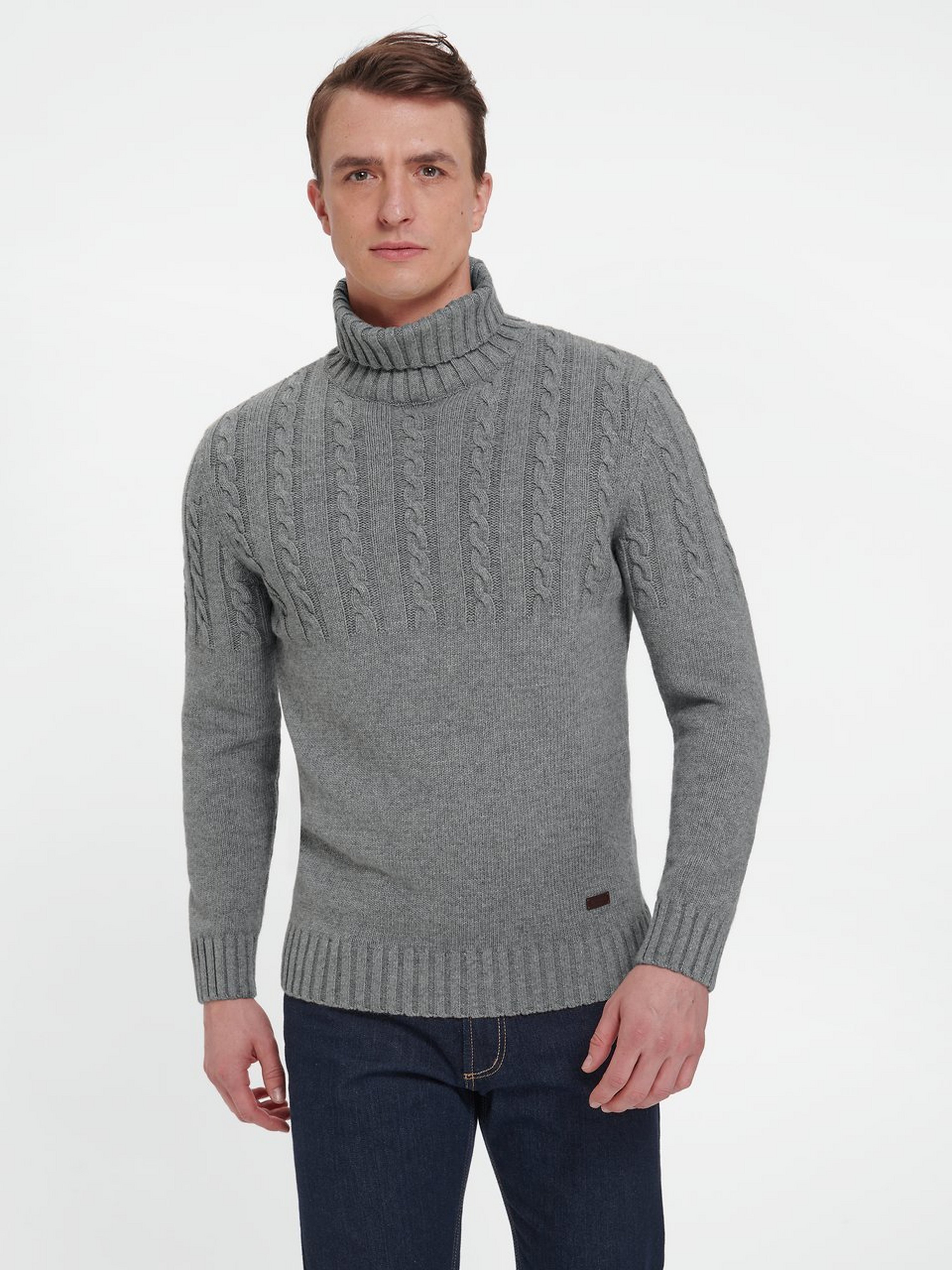 Rollkragen-Pullover Duffle Cable Rollneck