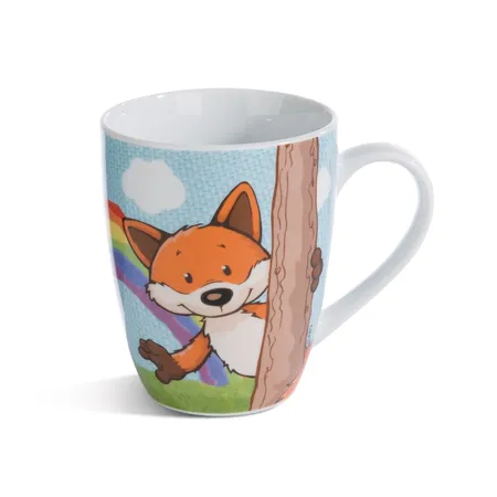 NICI Tasse Fuchs Fridalie mit Banderole, 310 ml, Porzellan