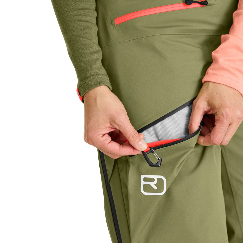 ORTOVOX 3L Deep Shell Freeride-Hose Damen wild herbs