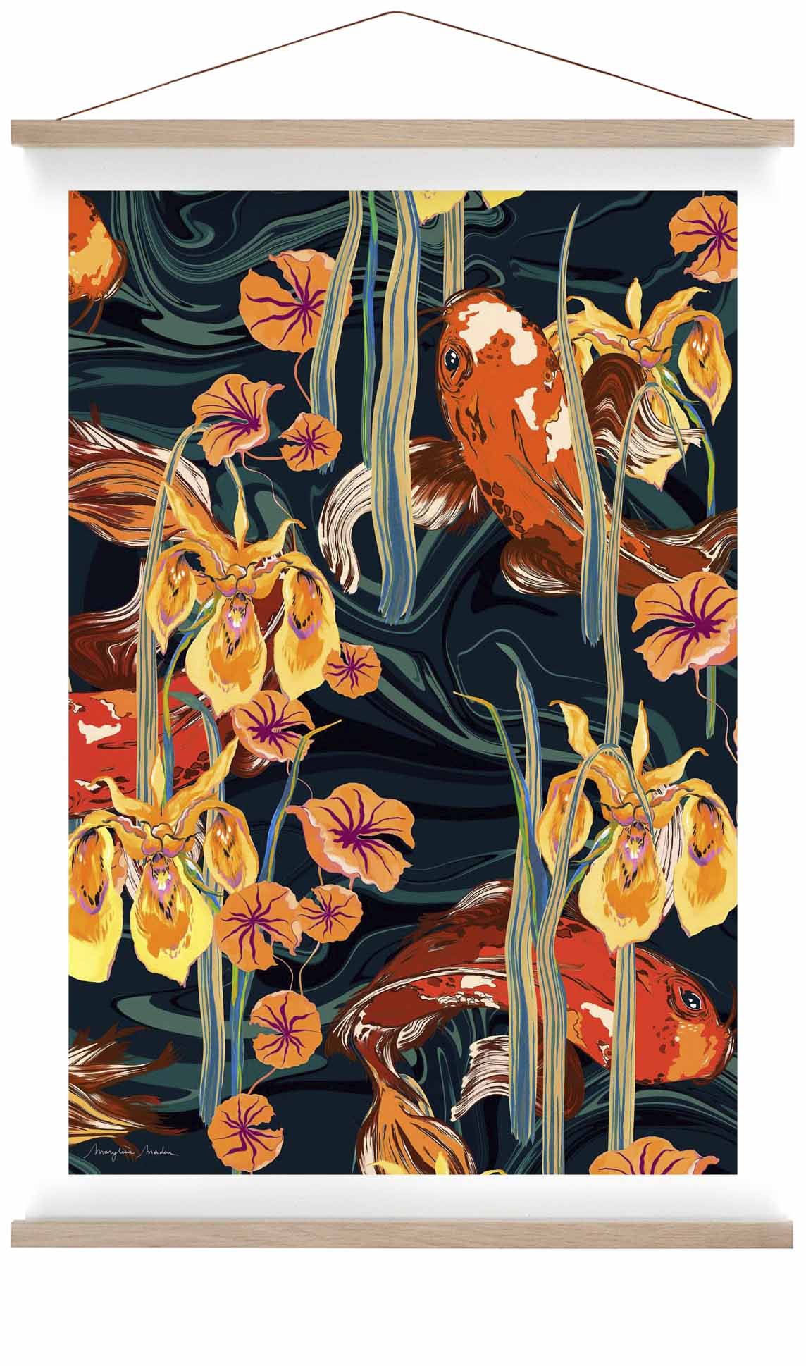 Koi-Teich Warm von MARYLENE MADOU