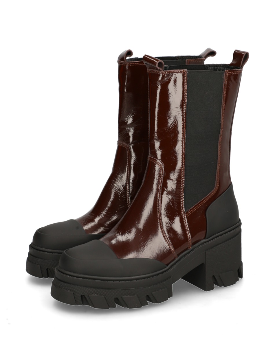 Lackleder Stiefelette