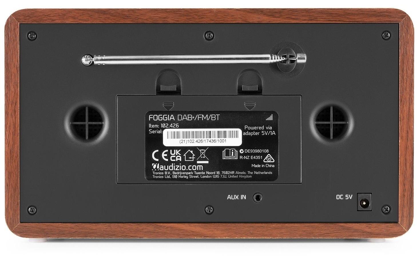 DAB+ Radio Foggia KupferDigitalradio im Retro-Design mit Stereo-Lautsprechersystem und Senderspeicherung