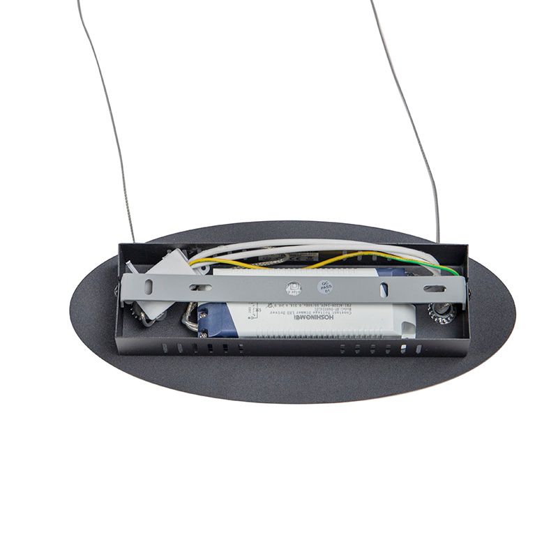 Design hanglamp zwart dimbaar incl. LED groot - Twisted