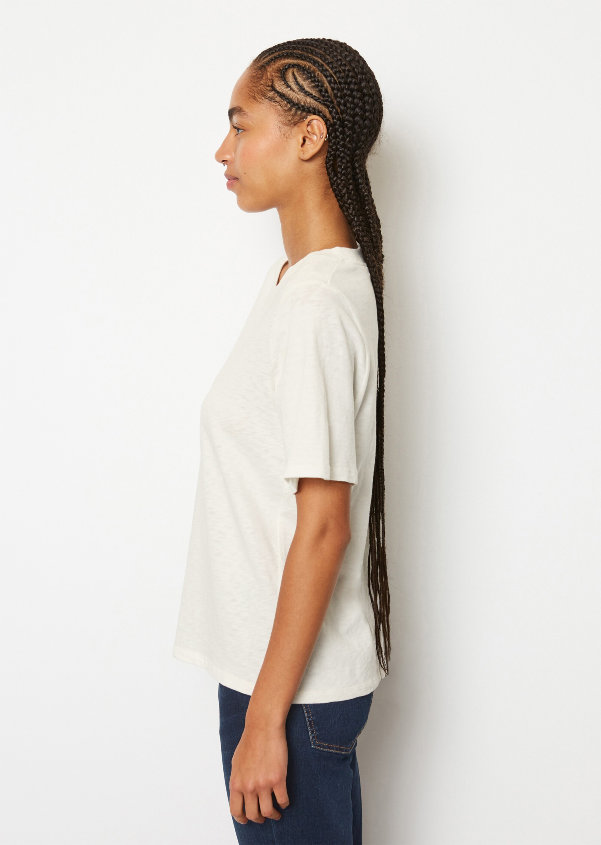 Slub-Jersey-T-Shirt aus softer Bio-Baumwolle