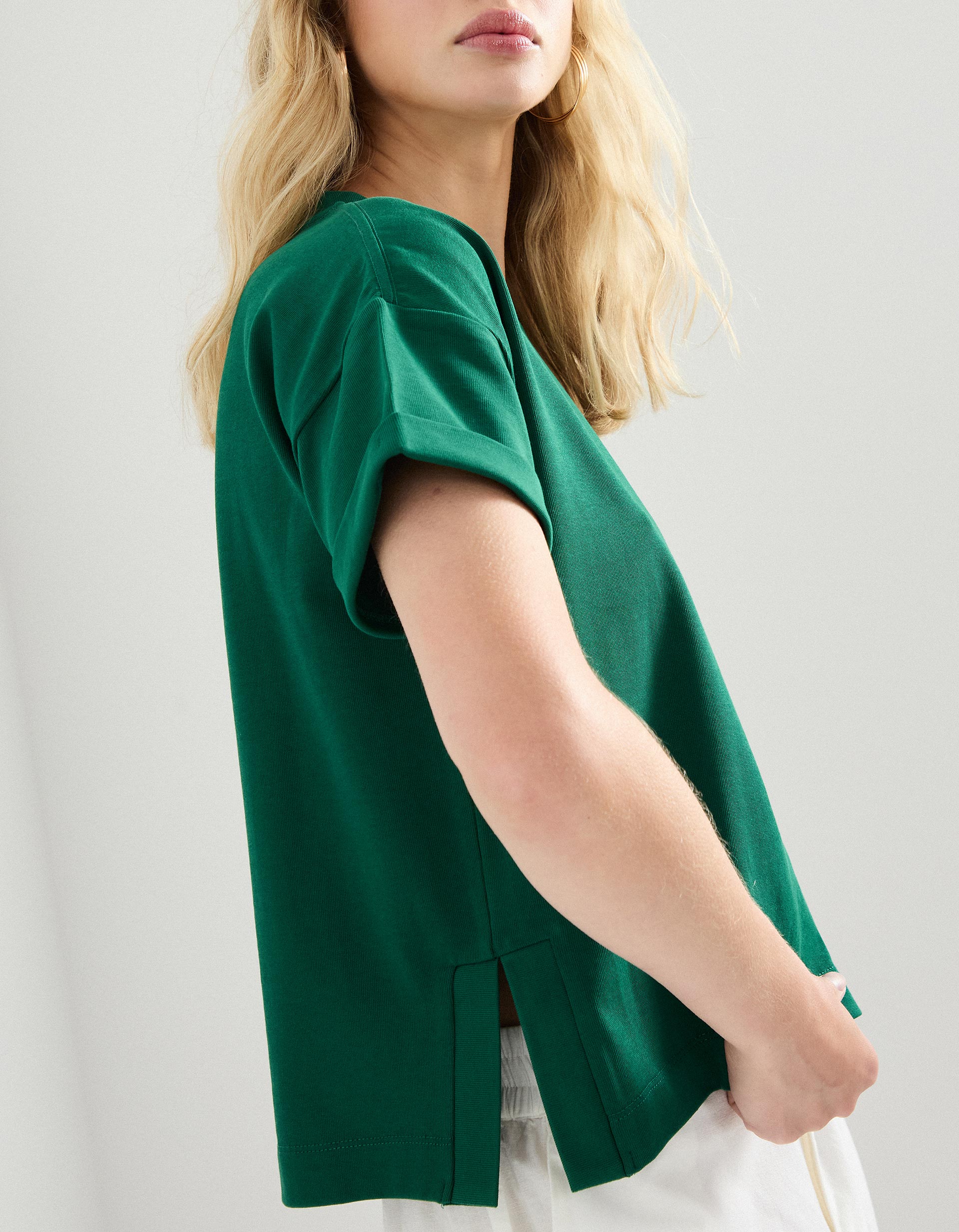 T-shirt, Mulher, Verde