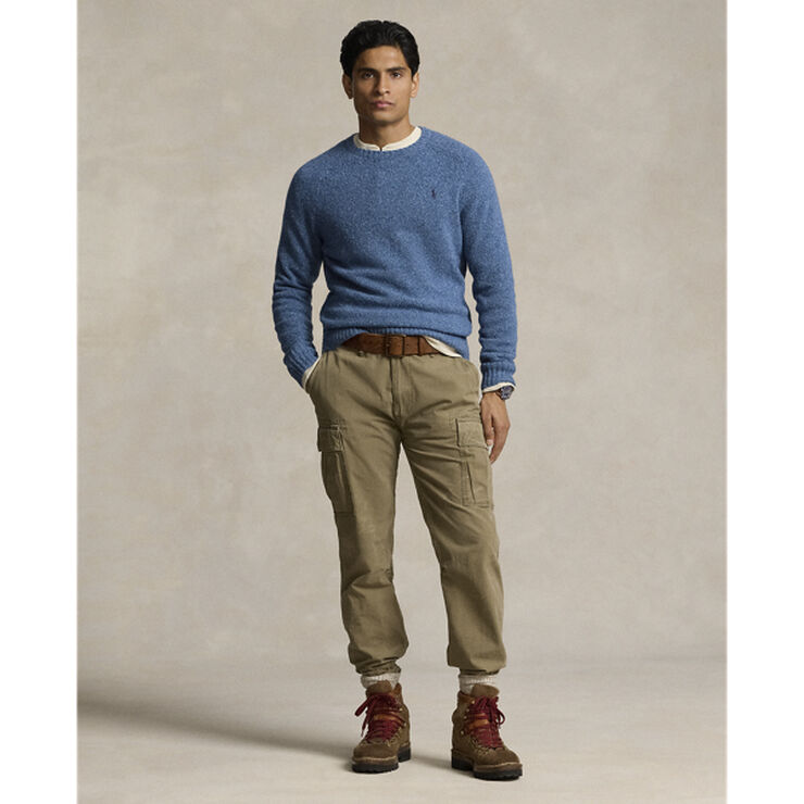 Polo Ralph Lauren DONEGAL WOOL BLEND-LSL-PLO Chambray blue donegal